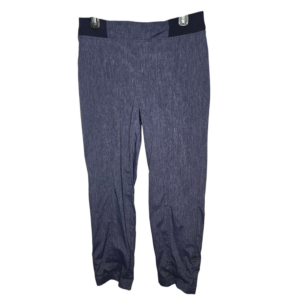 Zenergy by Chico's Blue Pull-on Roll Tab Crop Pants Size 00 / XS